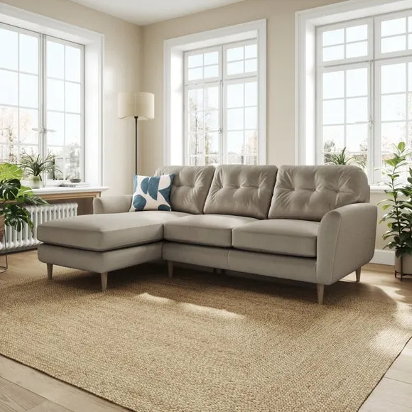Sven Opulent Velvet Large Corner Chaise Sofa 1