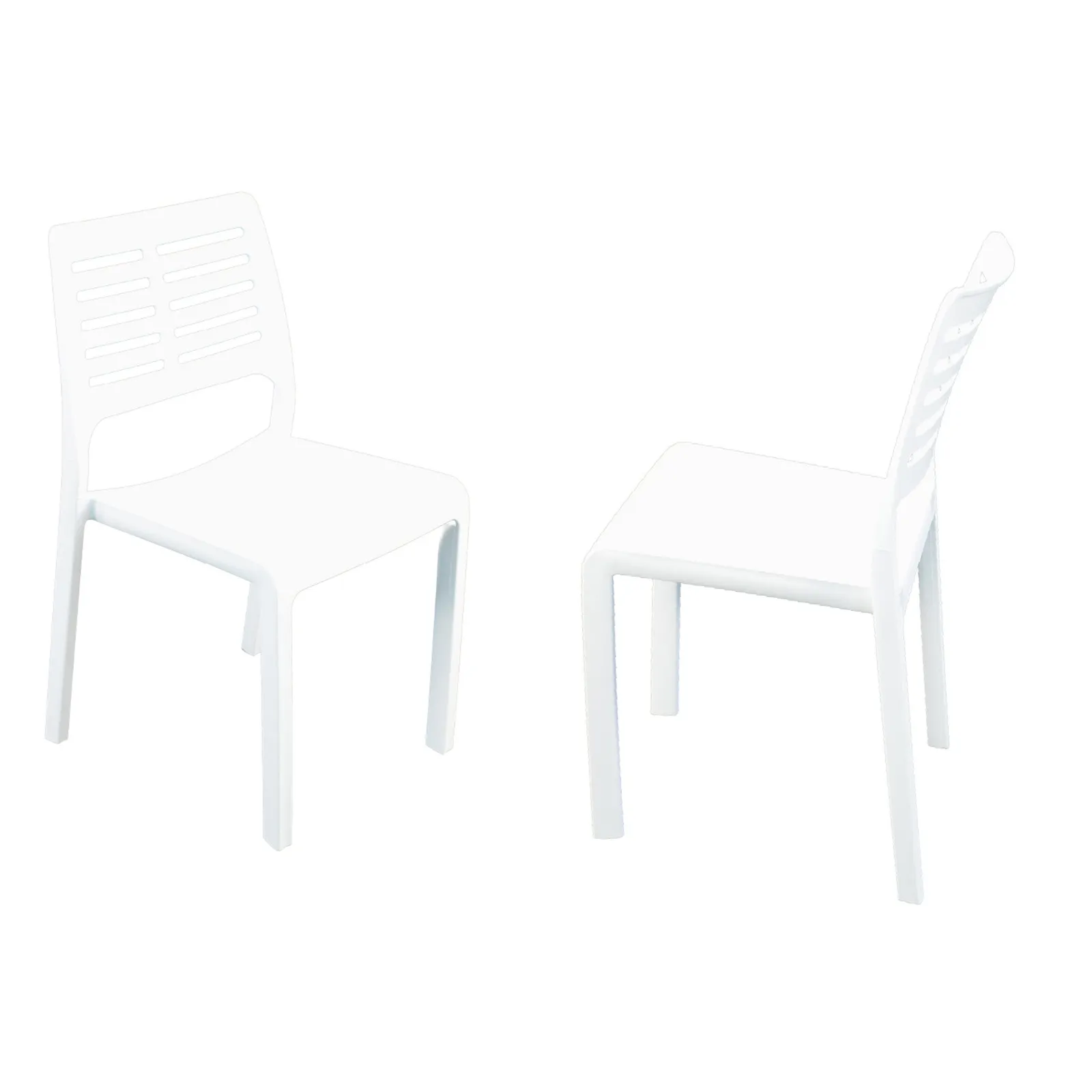 Mistral Set of 2  Dining Chairs White