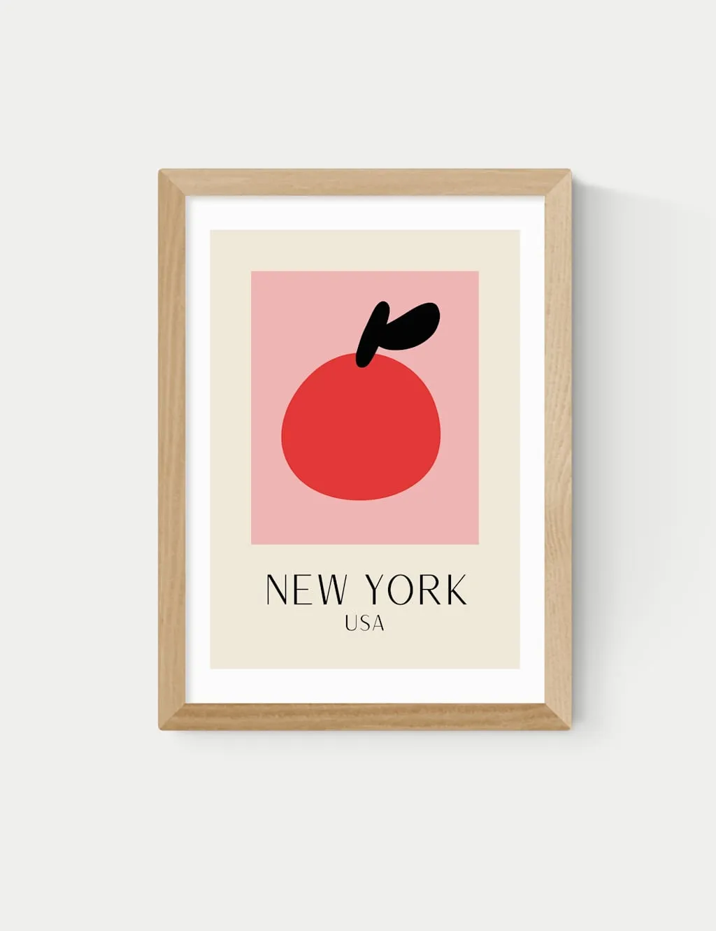 East End Prints New York Framed Art Print Natural