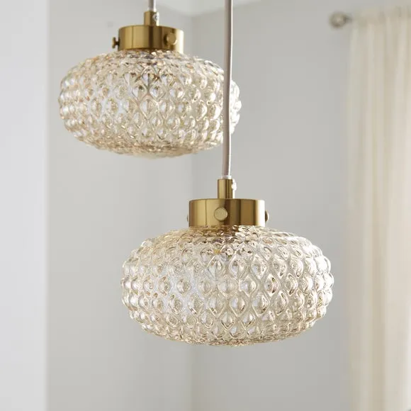 Silas Embossed 5 Light Adjustable Cluster Ceiling Light 3