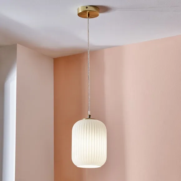 Pacific Lifestyle Alessia Ribbed Adjustable Pendant Light