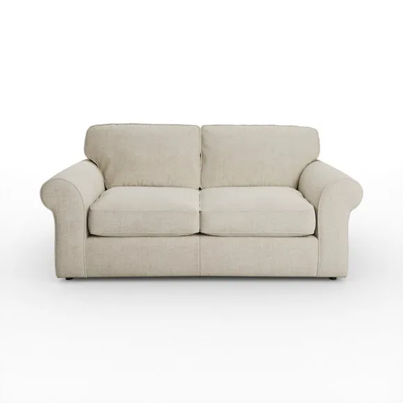 Flori Tonal Plush Chenille 2 Seater Sofa Bed 6
