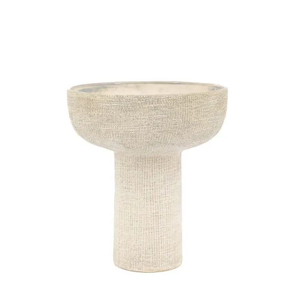 Nyla Bowl Shaped Stoneware Vase, Medium 4