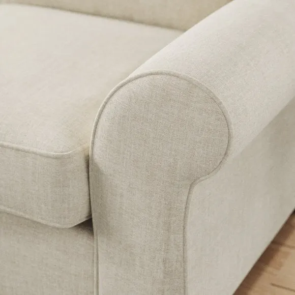 Flori Tonal Plush Chenille Corner Sofa 5