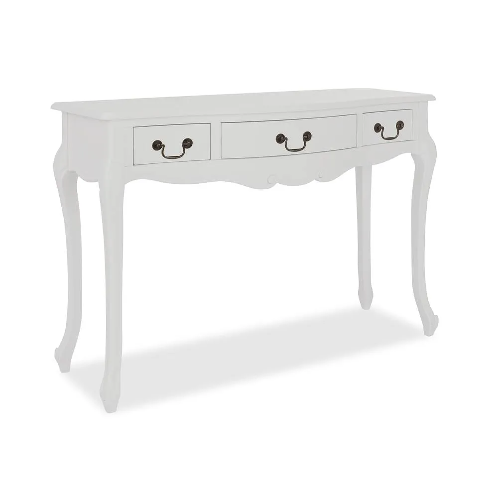 Statement Furniture Juliette Vintage Chic Dressing Table in White 4