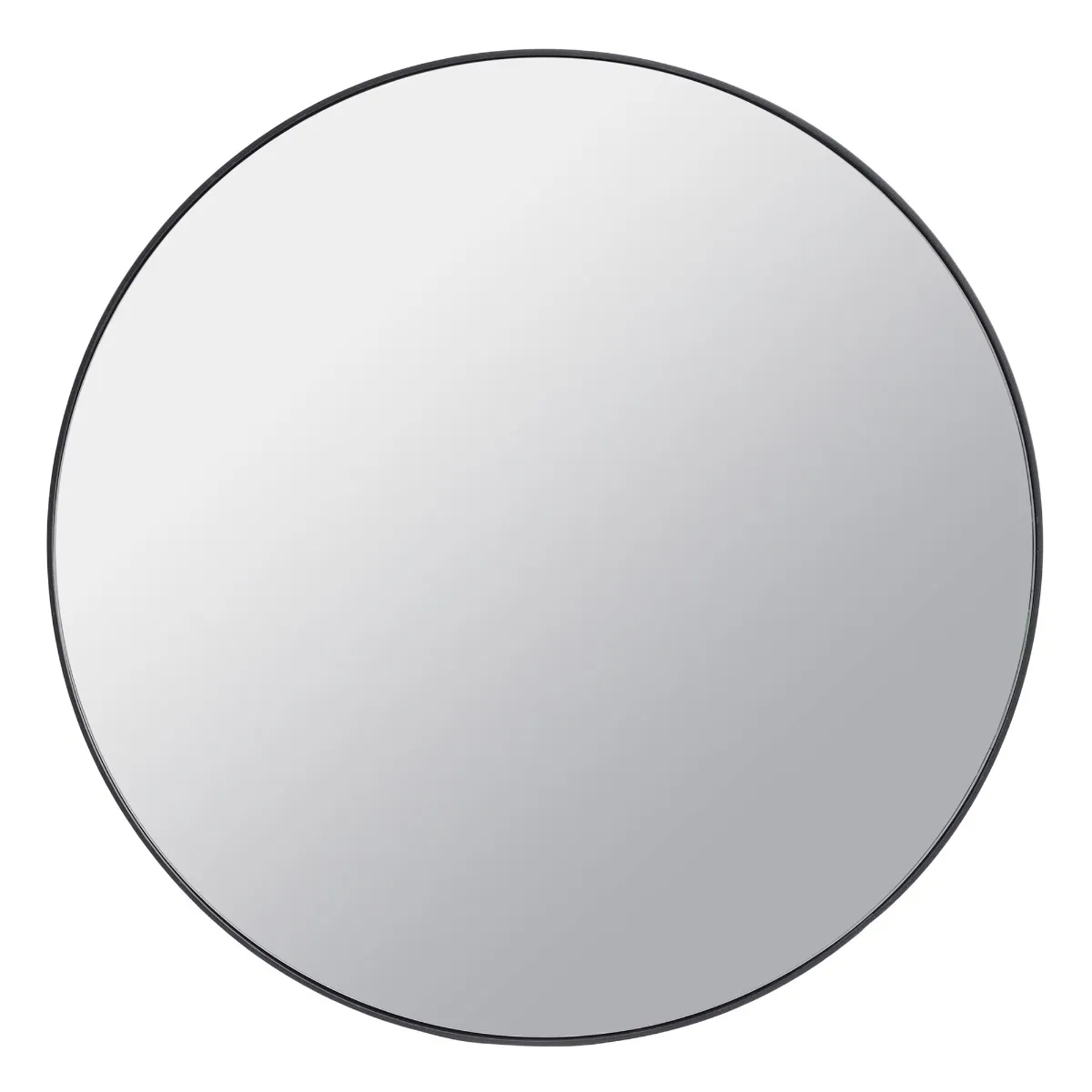Black Round Mirror