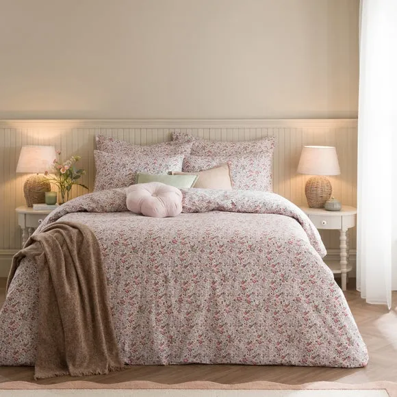 Amora Ditsy 100% Cotton Duvet Cover & Pillowcase Set 1