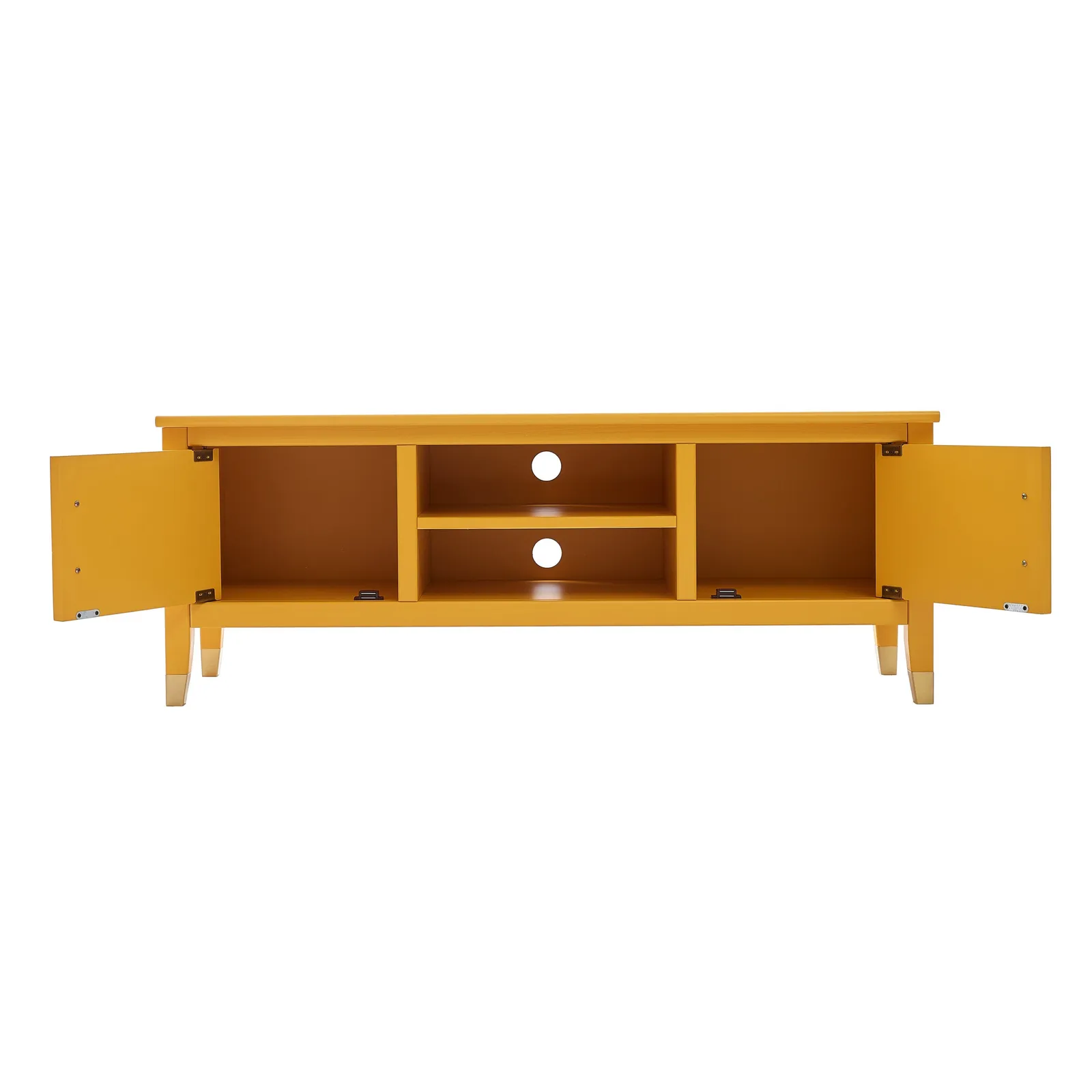 Cabinet Bits Palazzi 2 Door TV Unit H45 W120 D35cm in Mustard 3