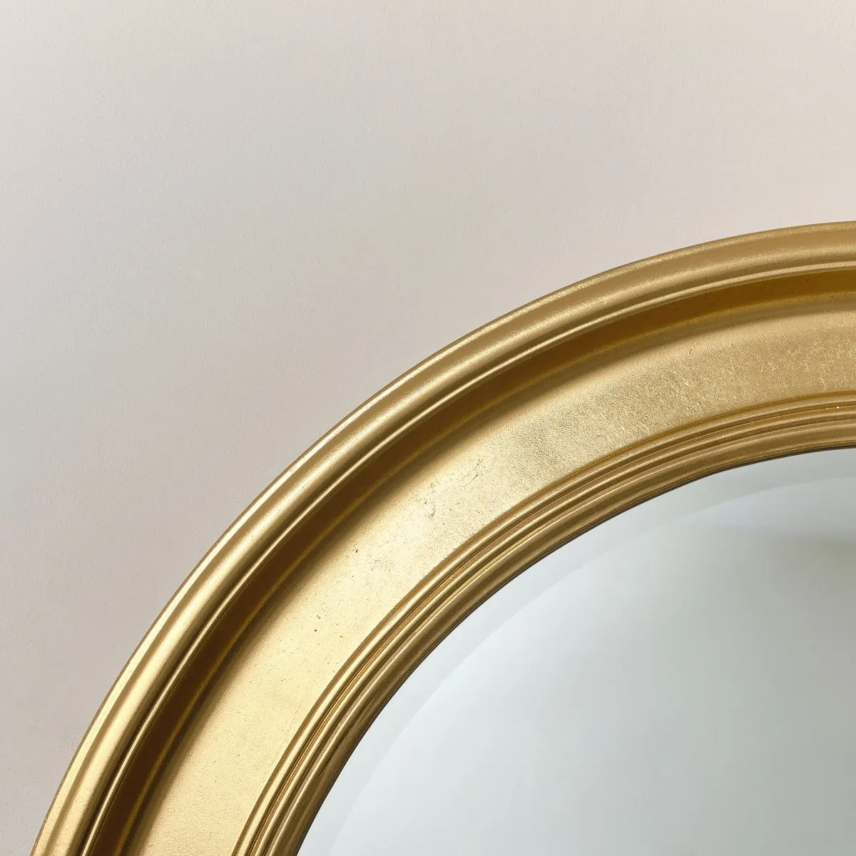 Melody Maison Large Round Gold Vintage Wall Mirror 80cm X 80cm 4