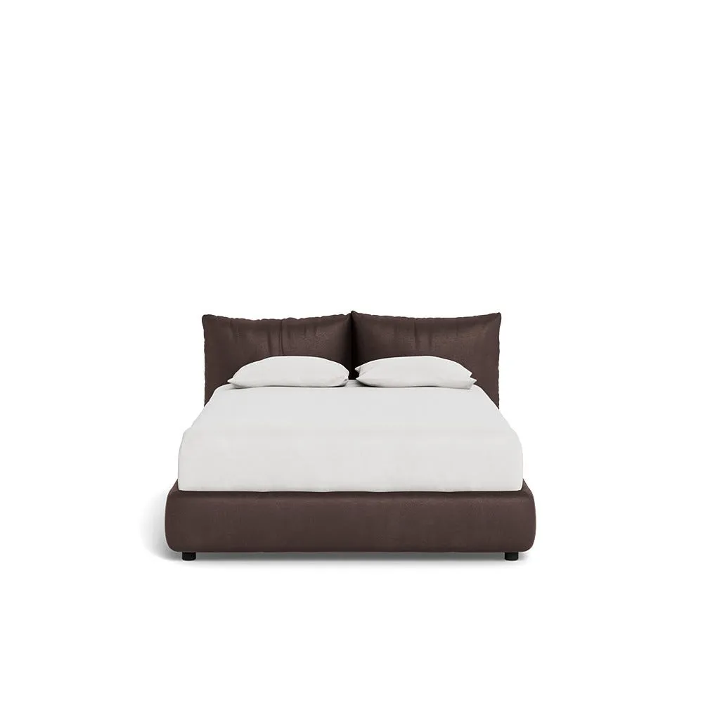 Heal's Pillow Bed Double Luxury Leather Coco 1