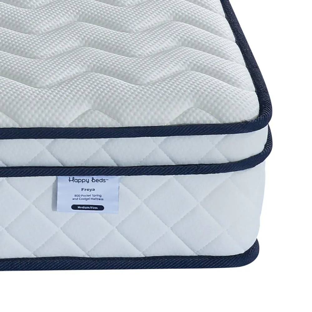 SleepSoul Freya - Super King Size - 800 Pocket Spring Coolgel Foam Mattress - Foam/Fabric - Vacuum Packed - 6ft