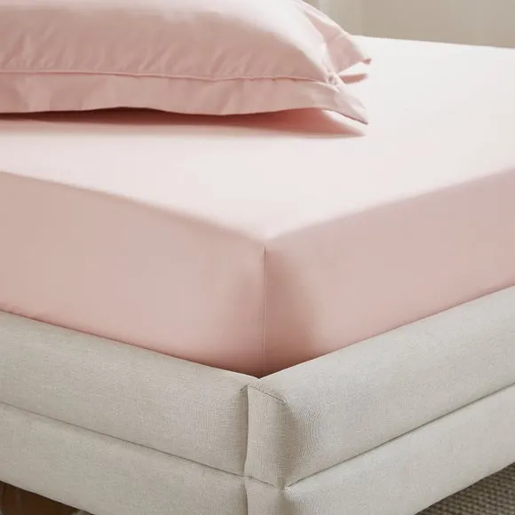 Dorma Crisp & Fresh 400 Thread Count Egyptian Cotton Percale Fitted Sheet 1