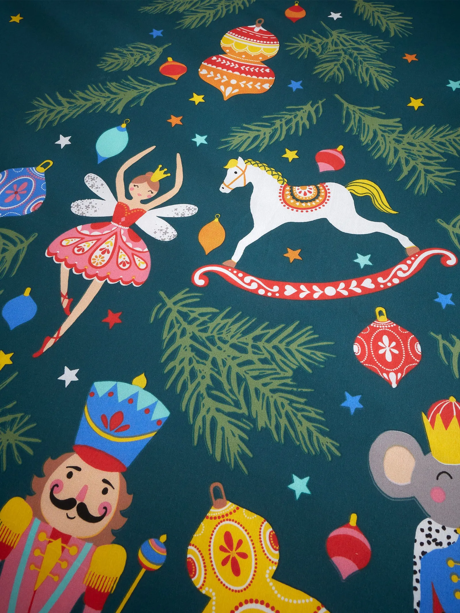 Catherine Lansfield 'Christmas Nutcracker' Duvet Cover Set in Green 4