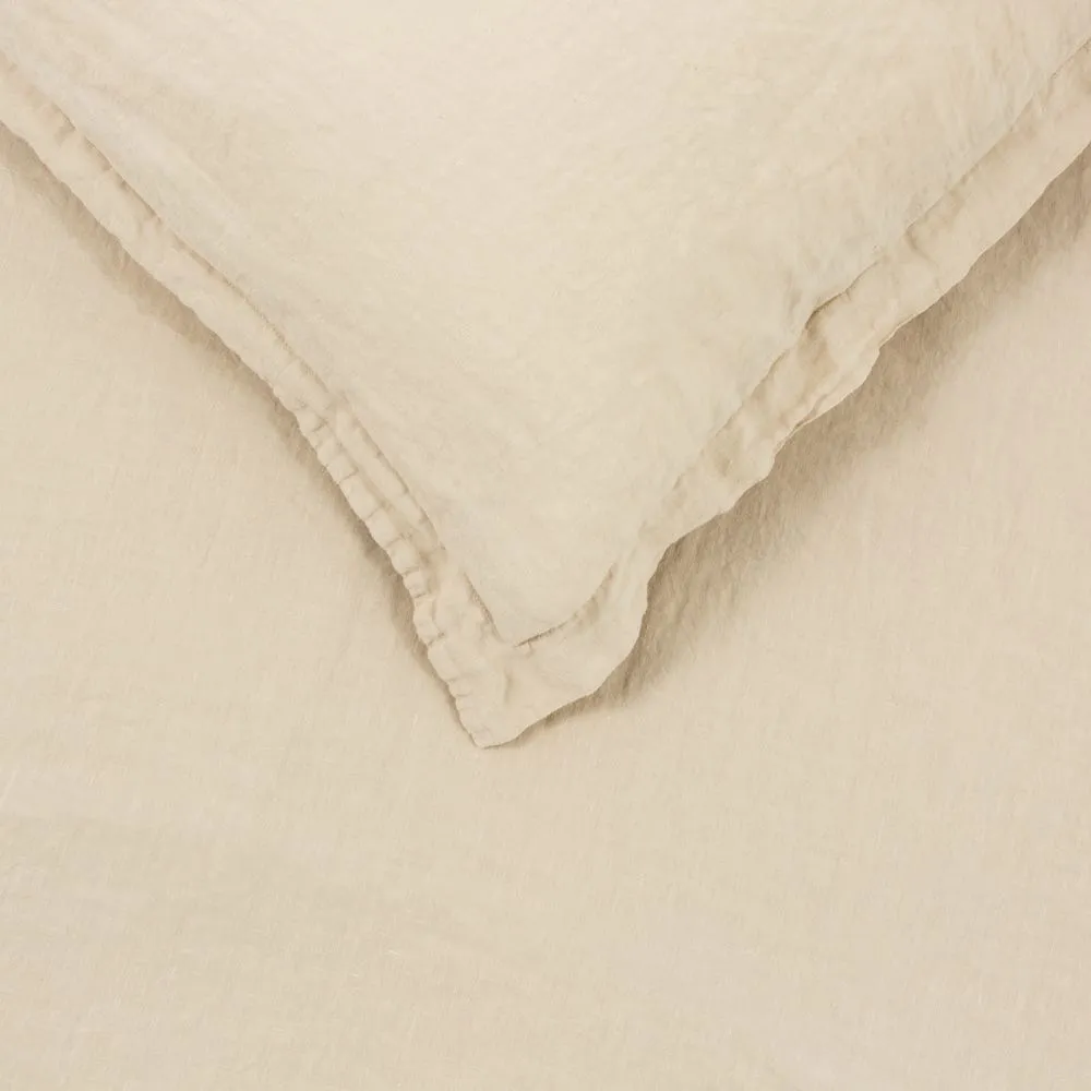 Heal's Washed Linen Natural Oxford Pillowcase 2