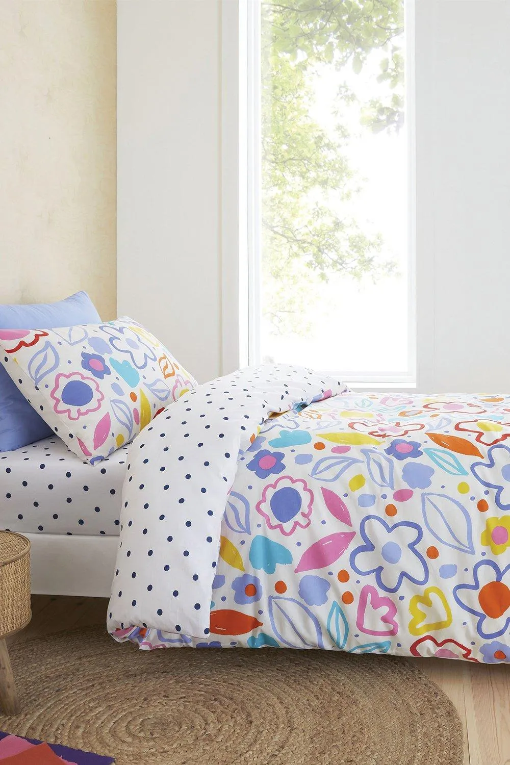Blomme Floral Single Duvet Set