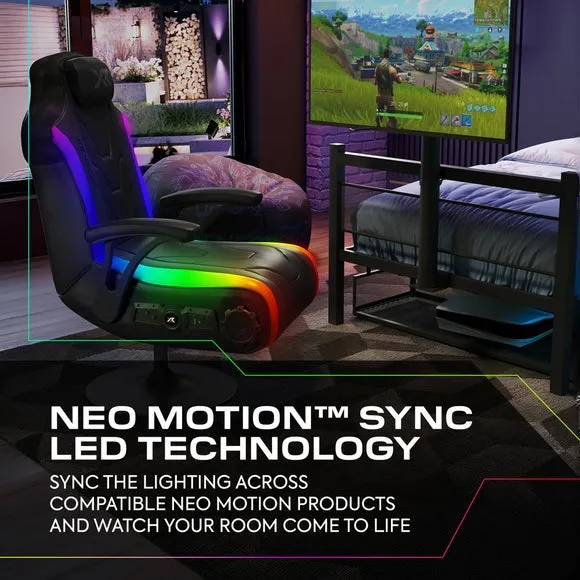 X Rocker Basecamp RGB LED Bed with TV Mount 3