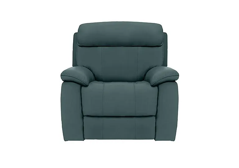 Moreno Leather Armchair - BV Lake Green