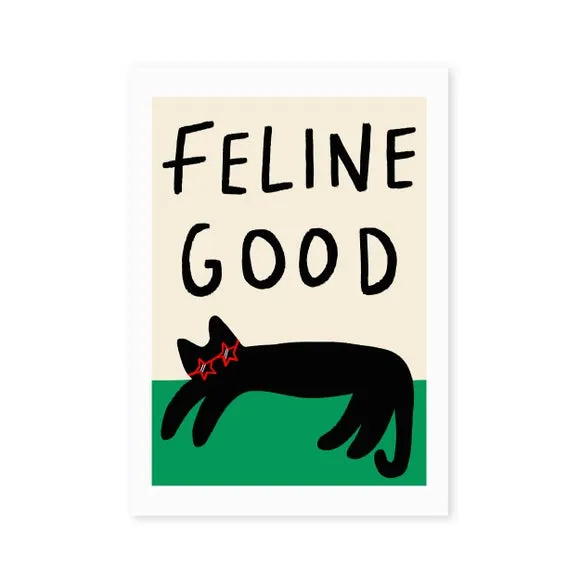 East End Prints Feline Good Framed Print 2