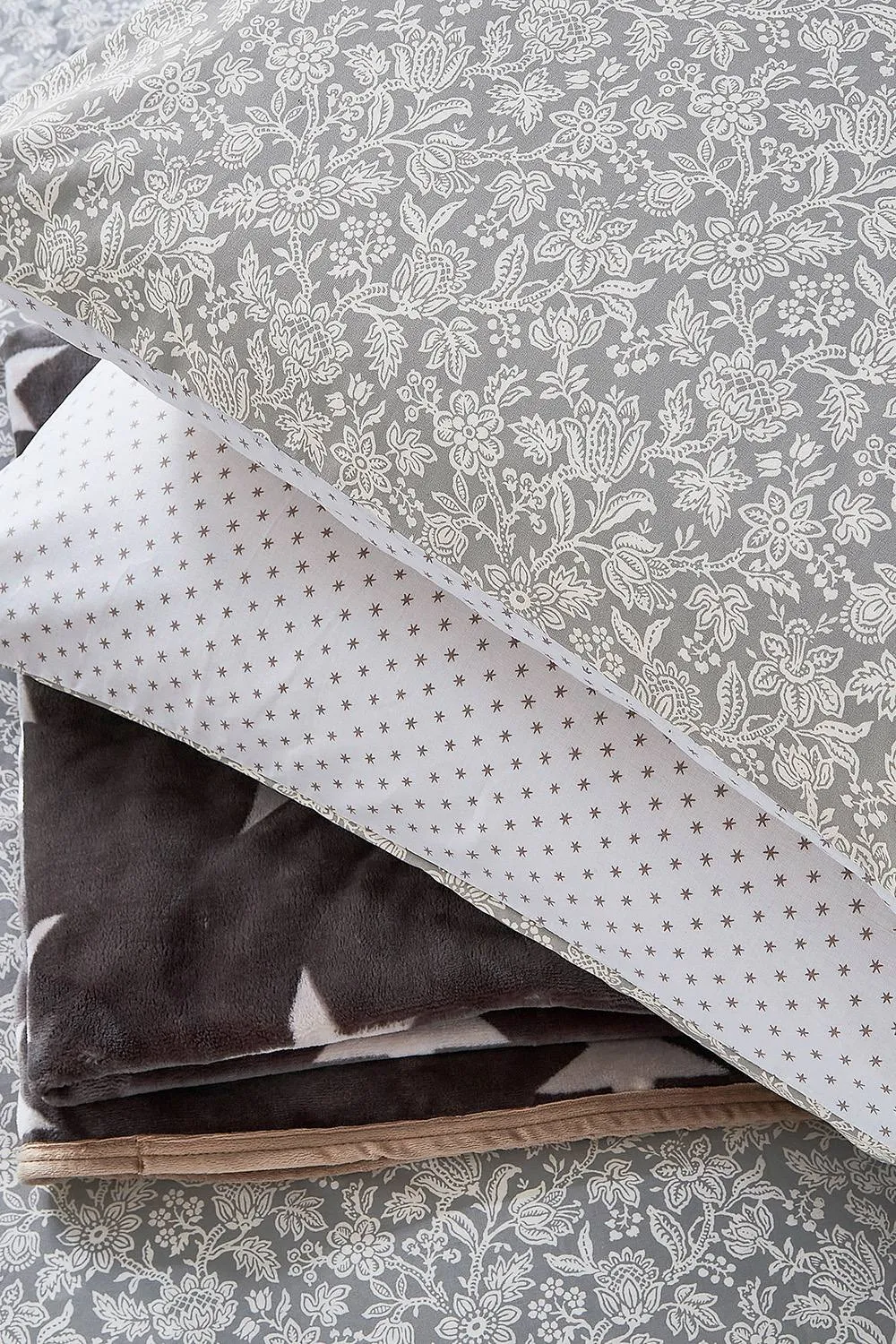 Helena Springfield 'Elmont' Cotton Duvet Cover Set in Grey 5