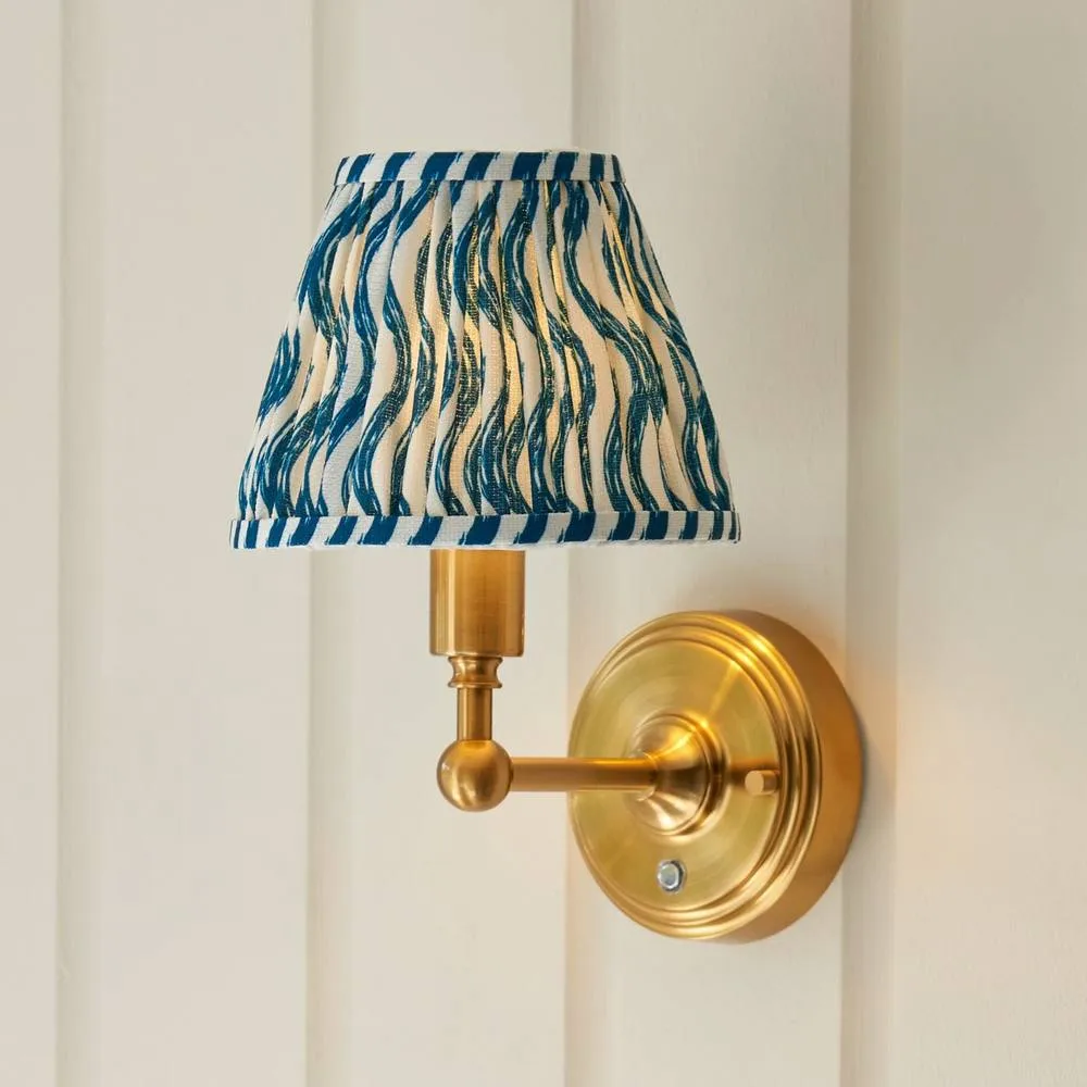 Netlighting Burley Rechargeable Wall Light Ripple Shade 16cm in Gold 4