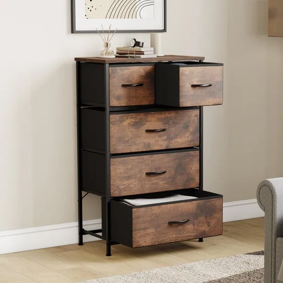 Maye 5 Drawer Fabric Chest 2