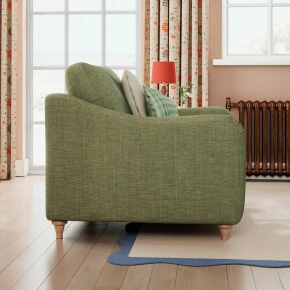 Hattie Slub Faux Linen Snuggle Sofa 2