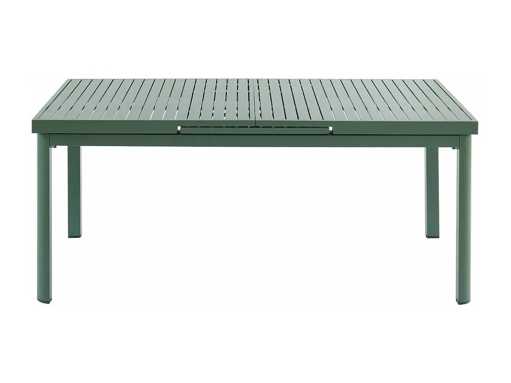 Vente-unique Extendable Aluminium Garden Table 180/240Cm - Almond Green - NAURU By 2