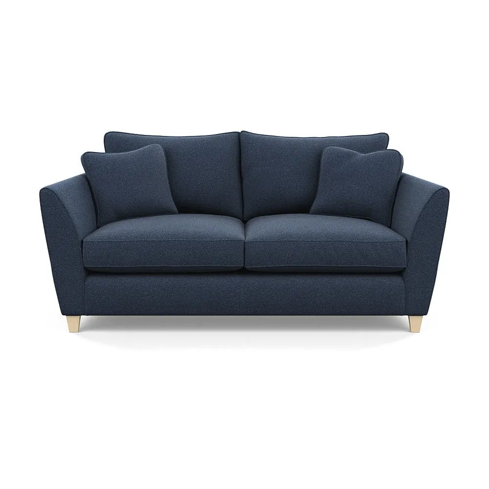 Heal's Torino 3 Seater Sofa Boucle Indigo Natural Feet 1