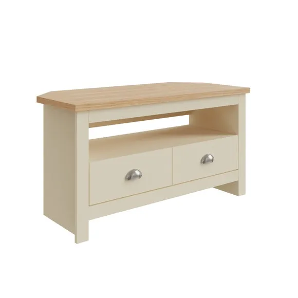 Return - Lancaster Corner TV Stand for TV's up to 42", Cream 3