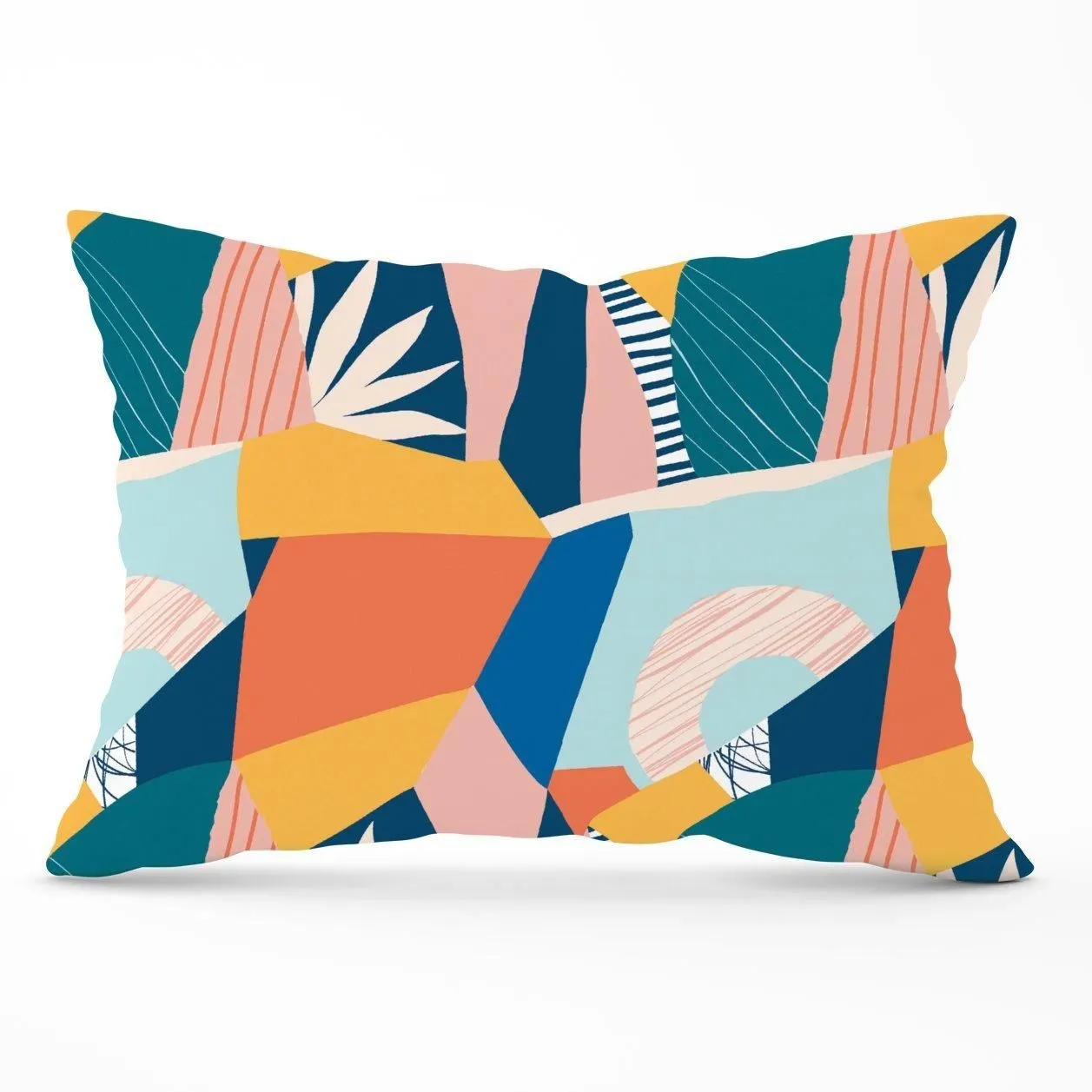 Warren Reed - Designer Modern Floral Pattern Cushions in Pink