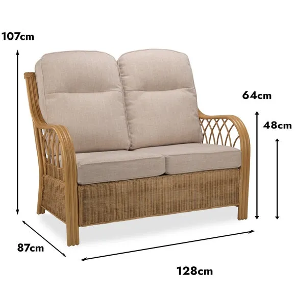 Desser Viola Rattan 2 Seater Sofa 4