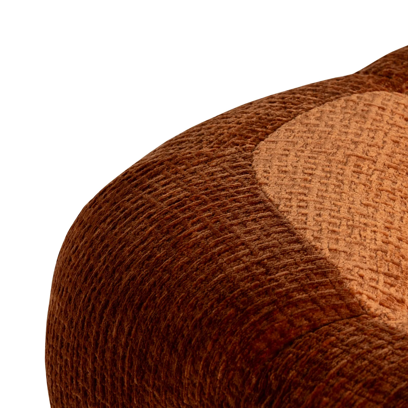 Lenor Textured Fabric Occasional Armchair, Orange Boucle | Barker & Stonehouse 4