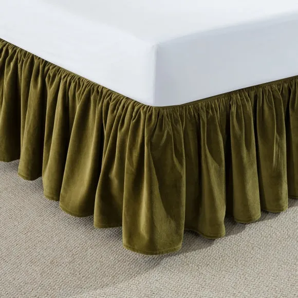 Clara Cotton Velvet Frilled Valance 2