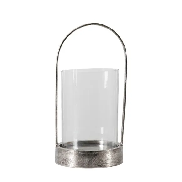 Cedar & Sage Linton Antique Nickel Hurricane Candle Holder