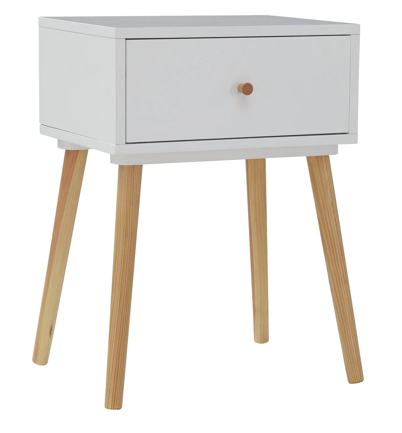 Habitat Otto 1 Drawer Bedside Table - White