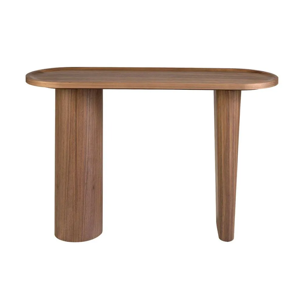 Angel Cerda Oval Walnut Console Table Model - 120x40x76 cm 2