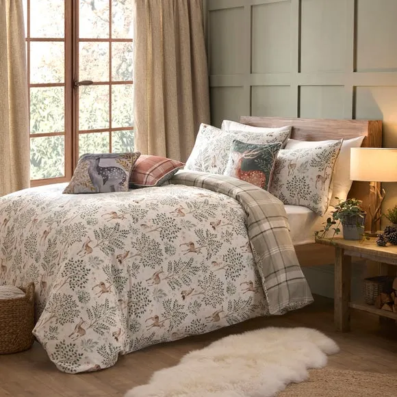 Forest Animals 100% Cotton Duvet Cover & Pillowcase Set 5