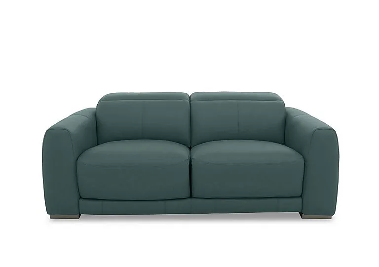 Edison Leather 3 Seater Sofa - Lake Green