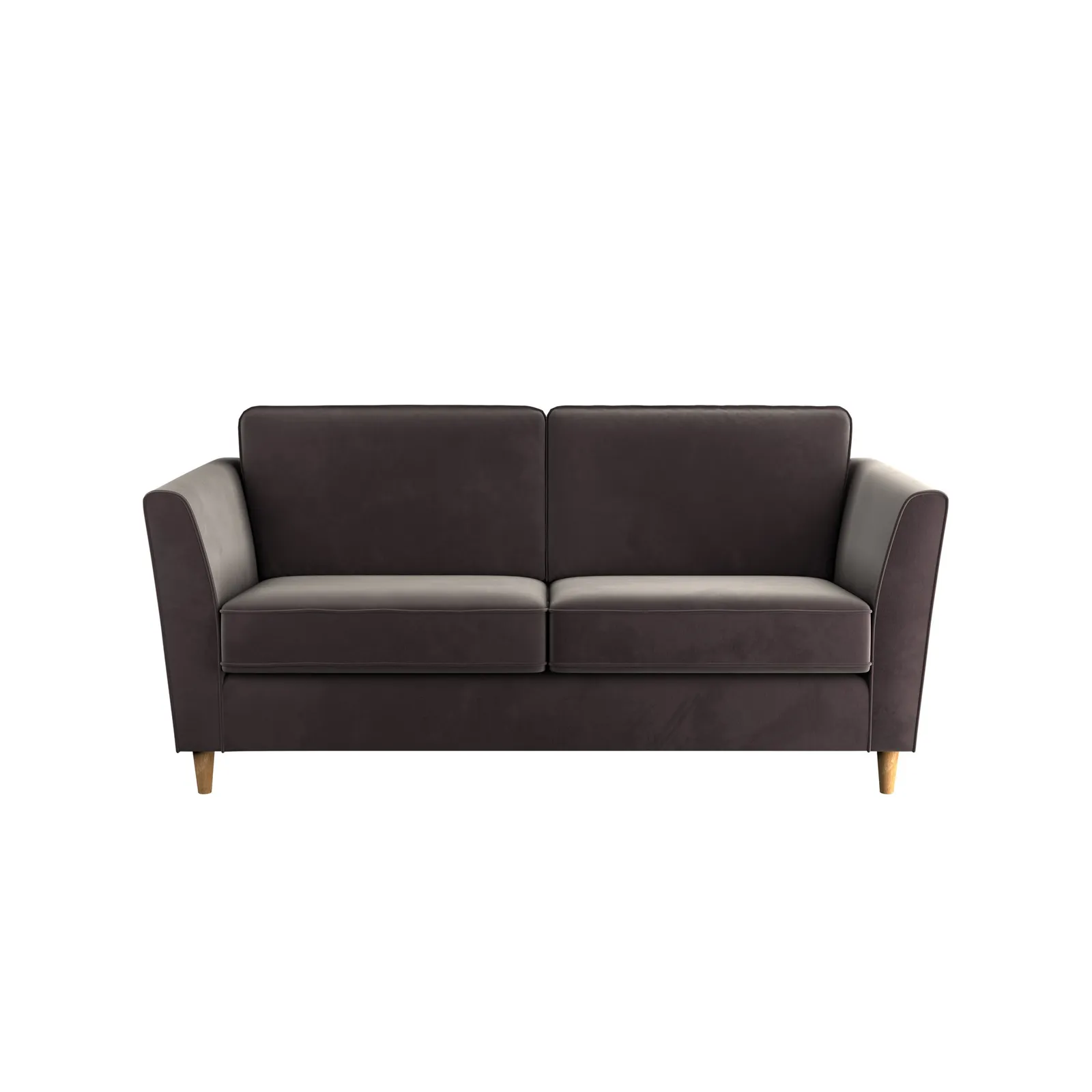Greenwich Velvet 2 Seater Sofa Grey