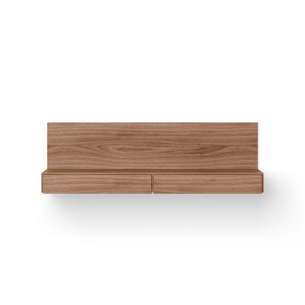 New Works Tana Wall Mounted Media Module Walnut 2