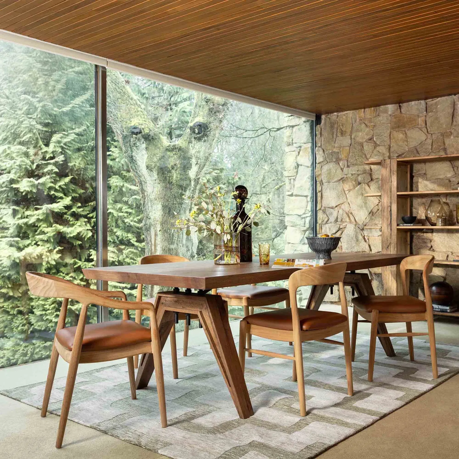 Pure Furniture Tiros Dining Table 240Cm, Brown Oak | Barker & Stonehouse 2