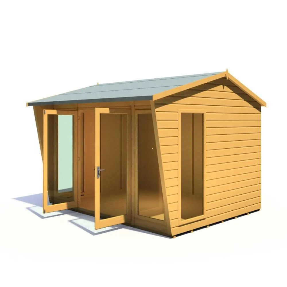 Shires Burghclere 10 x 8 Feet Summerhouse - L294.3 x W320.8 x H241 cm in Light Brown 4