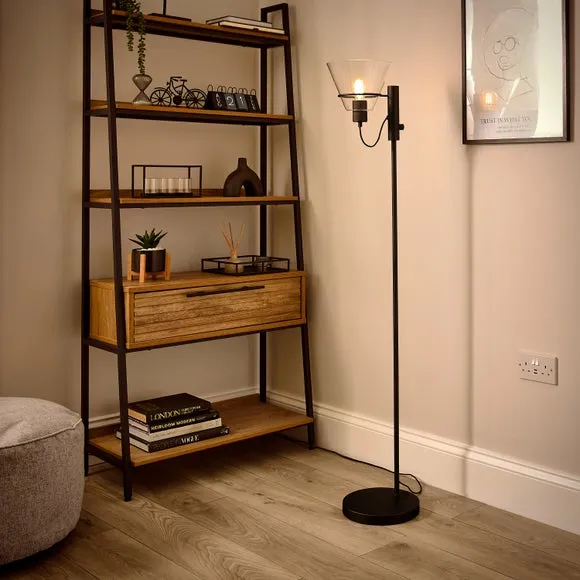 Valdez Industrial Uplighter Floor Lamp 2