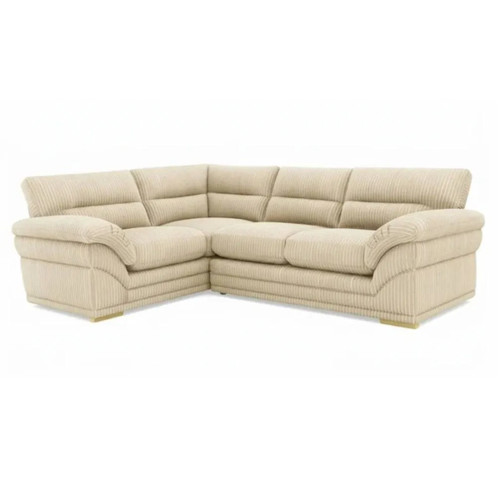 Bliss Furniture Amalfi Claude Right Hand 2 Piece Corner Sofa in Cream
