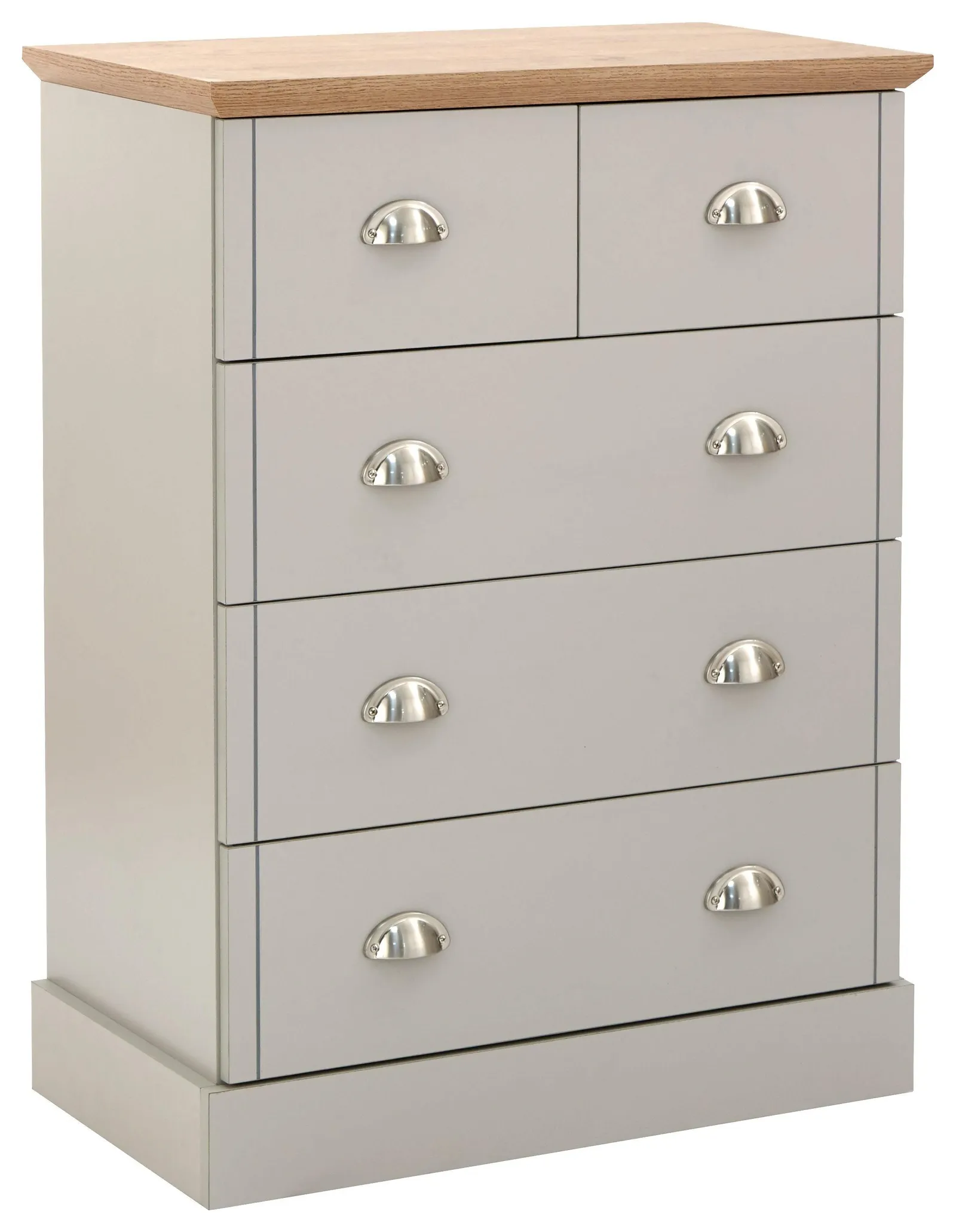 GFW Kendal 2 + 3 Drawer Chest in Grey 2