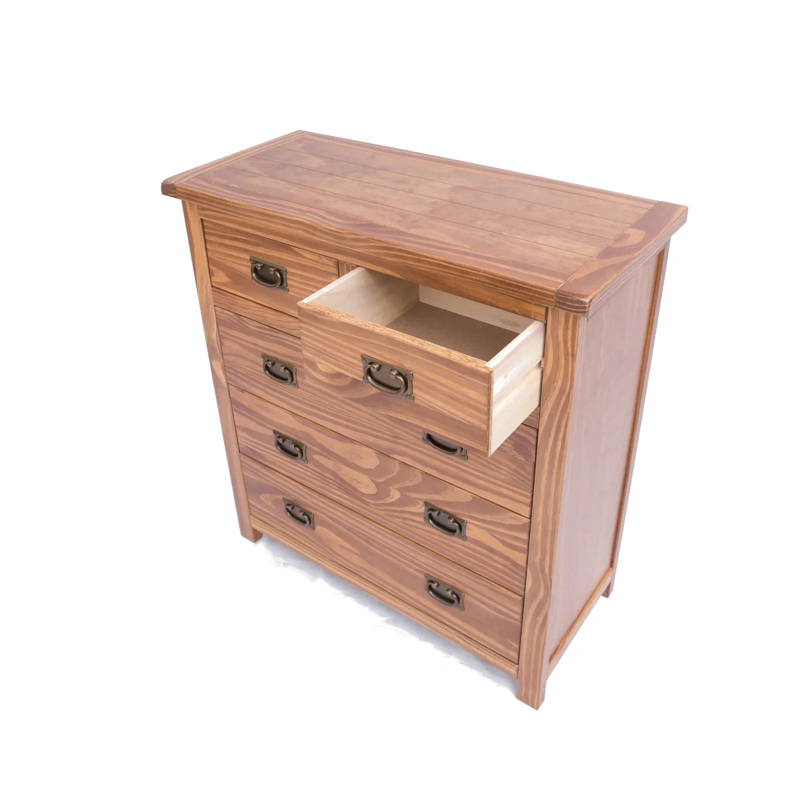 Cabinet Bits Padua 5 Drawer Chest of Drawers Bras Drop Handle in Brown 4