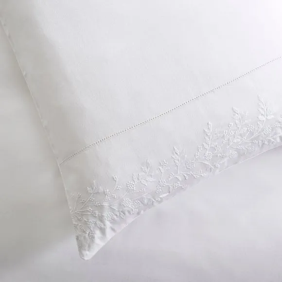 Dorma Norwood Emboidery 100% Cotton Duvet Cover & Pillowcase Set 6