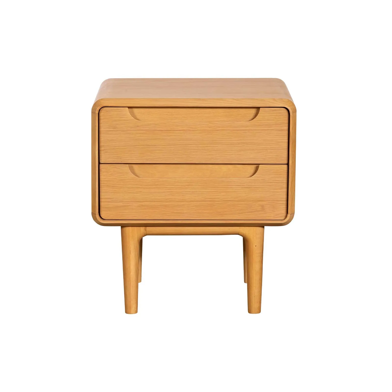 Winchester 2 Drawer Bedside Table, Neutral Oak | Barker & Stonehouse 3