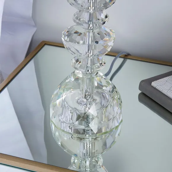 Dorma Genevieve Crystal Candlestick Table Lamp 3
