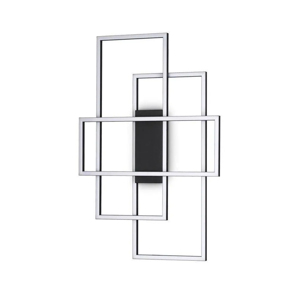 Netlighting Frame LED Decorative Integrated LED Wall Light Black 3000K